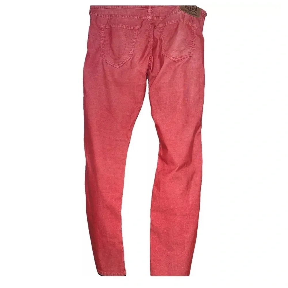 Rare Vintage  2011 True Religion MEN RED GENO Corduroy Pants 38